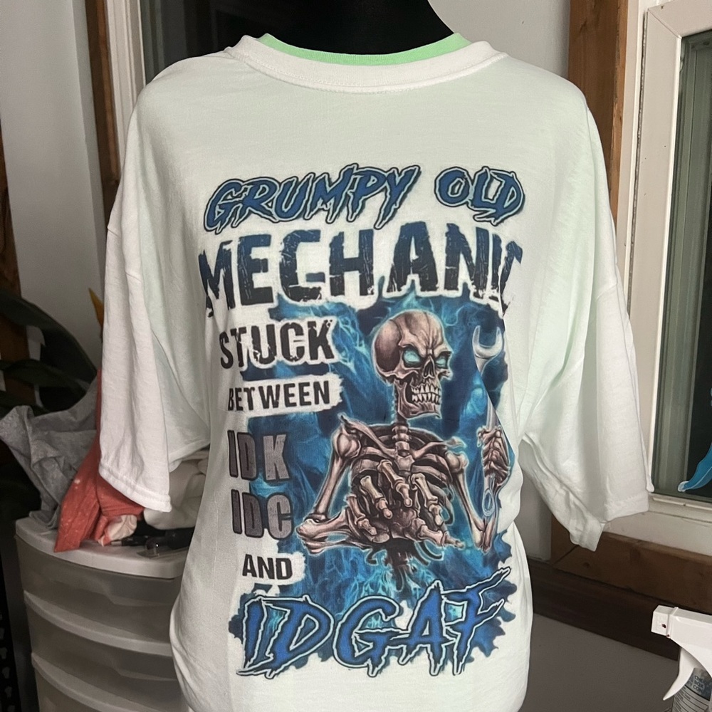 Grumpy old mechanic shirt.